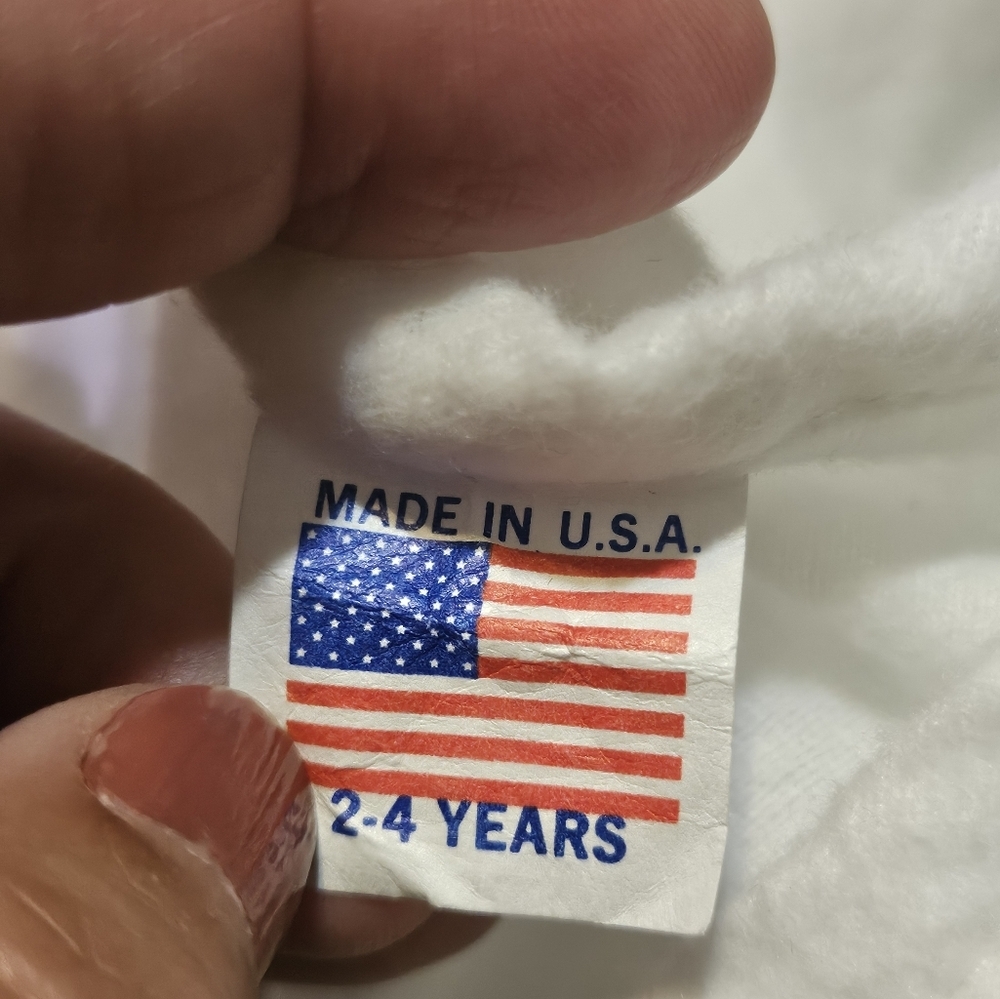 Made in the USA White Bunny Costume For 2-4 years - Picture 10 of 11